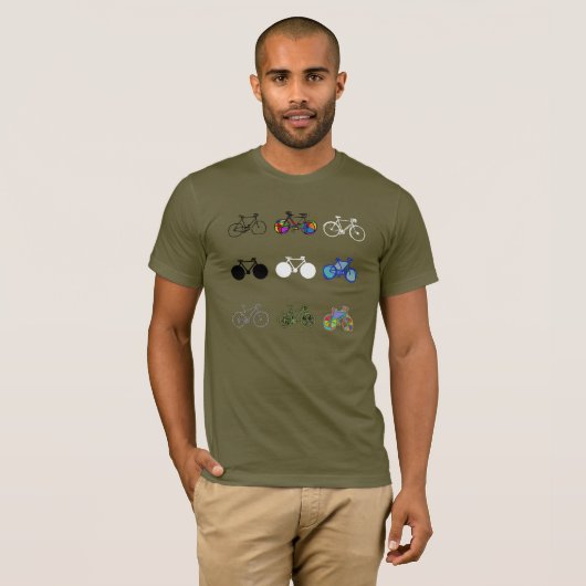 Gruppenfahrräder T-Shirt (Vorne ganz)