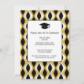 Gruppenfeier für Abschluss - Dreifach-Absolventen Einladung (Rückseite)