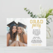 Gruppenfeierlichkeiten zum Abschluss - Gemeinsames Einladung (Stehend Vorderseite)