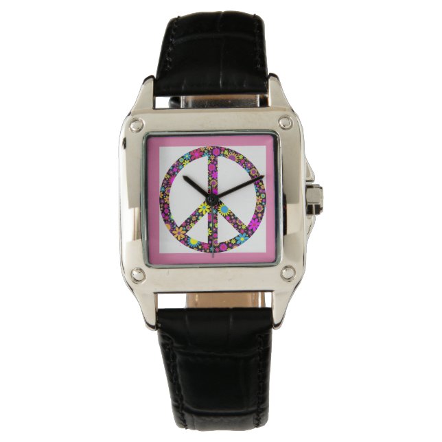 GRUPPENFLORALFRIEDENSSIGNAL ARMBANDUHR (Vorderseite)