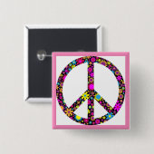 GRUPPENFLORALFRIEDENSSIGNAL BUTTON (Vorne & Hinten)