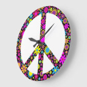 GRUPPENFLORALFRIEDENSSIGNAL GROßE WANDUHR (Winkel)