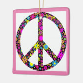 GRUPPENFLORALFRIEDENSSIGNAL KERAMIKORNAMENT (Links)