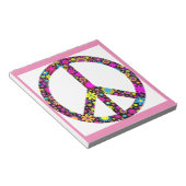 GRUPPENFLORALFRIEDENSSIGNAL NOTIZBLOCK (angewinkelt)