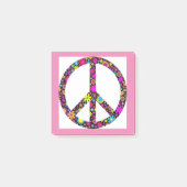 GRUPPENFLORALFRIEDENSSIGNAL POST-IT KLEBEZETTEL (Vorderseite)