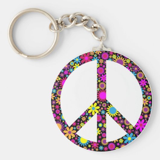 GRUPPENFLORALFRIEDENSSIGNAL SCHLÜSSELANHÄNGER (Vorne)