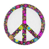 GRUPPENFLORALFRIEDENSSIGNAL SCHNEIDEBRETT (Vorderseite)