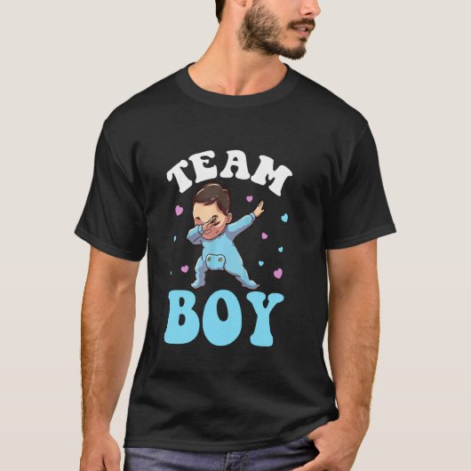 Gruppengeschlecht offenbart Baby-Dabbing T-Shirt (Vorderseite)