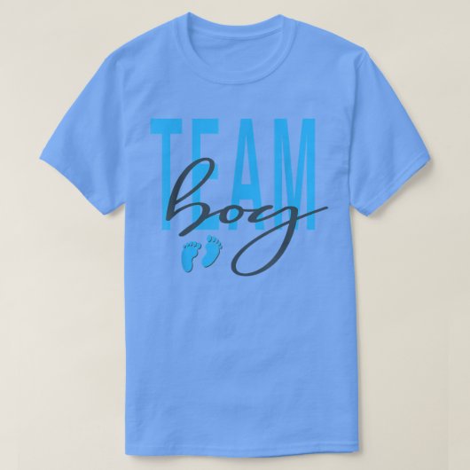 Gruppengeschlecht zeigt Babydusche pink oder blau T-Shirt (Design vorne)