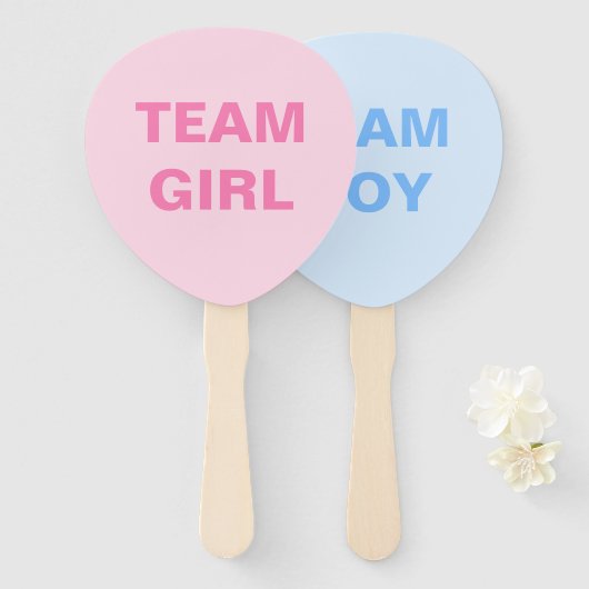 Gruppenjunge oder Team Girl Gender Revewer Dusche Fächer (Vorne und Hinten)