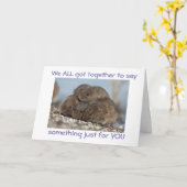 "GRUPPENKARTE" FÜR BÜROS UND FREUNDE, cool UND SPA Karte (Gelbe Blume)