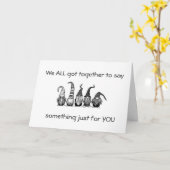 "GRUPPENKARTE" FÜR BÜROS UND FREUNDE cool UND SPEZ Karte (Gelbe Blume)