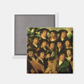 Gruppenportrait der Shooting Company Magnet (Vorderseite/Rückseite)