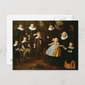 Gruppenportrait von drei Generationen Postkarte (Vorne/Hinten)