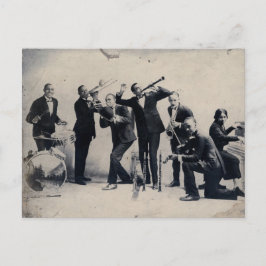 Gruppenportrait von Musikern, 1920 Postkarte