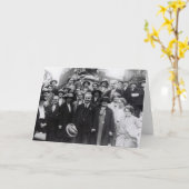 Gruppenporträt der Gewerkschaftler Karte (Gelbe Blume)