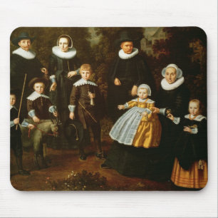 Gruppenporträt von drei Generationen a Mousepad