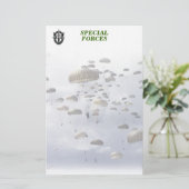 Gruppensohn Briefpapier der grünen Barette der (Stehend Vorderseite)