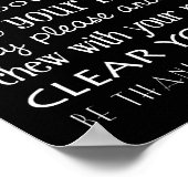 Gruppentabellenregeln Poster (Ecke)