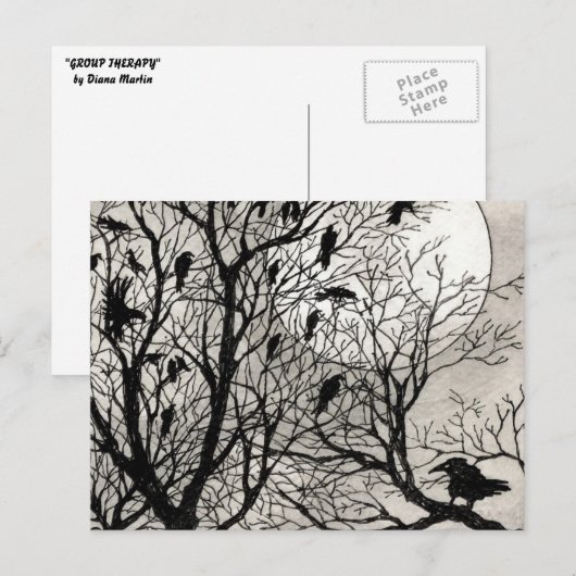GRUPPENTHERAPIE POSTKARTE (Vorne/Hinten)
