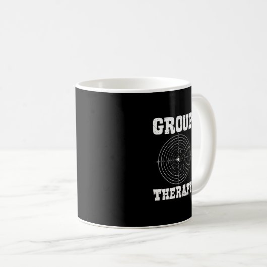 Gruppentherapie Pro Guns Besitzer Shooting Range T Kaffeetasse (VorderseiteRechts)