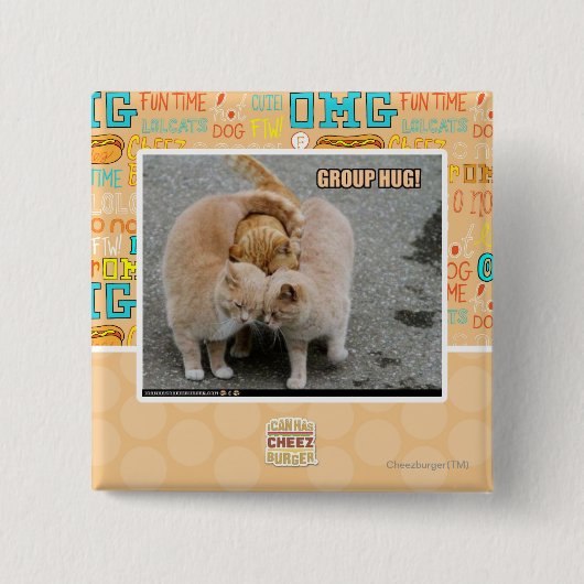 Gruppenumarmung Button (Vorderseite)