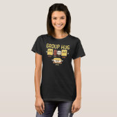 Gruppenumarmung Camping Smores Lagerfeuer S'mores T-Shirt (Vorne ganz)