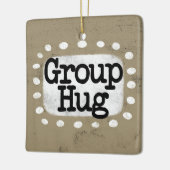 Gruppenumarmung Keramikornament (Links)