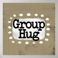 Gruppenumarmung Poster Wall Art