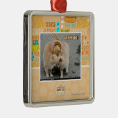 Gruppenumarmung Silbernes Ornament (Rechts)