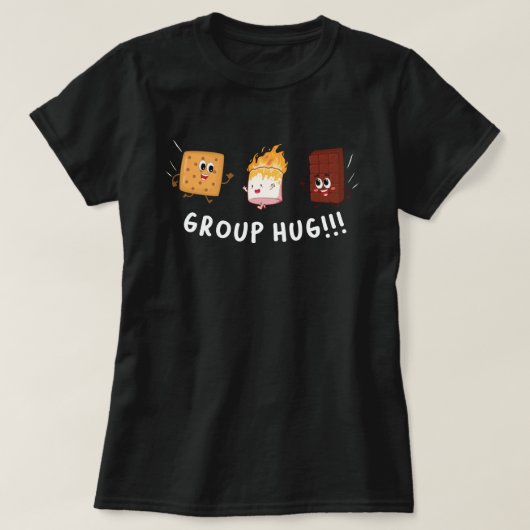 Gruppenumarmung T-Shirt (Design vorne)
