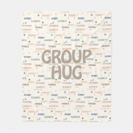 Gruppenumarmung von mehreren 3-4 Namen zum bessere Fleecedecke