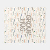 Gruppenumarmung von mehreren 3-4 Namen zum bessere Fleecedecke (Vorderseite (Horizontal))