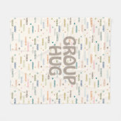 Gruppenumarmung von mehreren 5-7 Namen für ein gut Fleecedecke (Vorderseite (Horizontal))