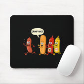 Gruppenumarmung Wurst Brötchen Chup Senf Lustiger  Mousepad (Mit Mouse)