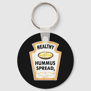 Gruppenwürzmittel Halloween-Kostüm Gesunder Hummus Schlüsselanhänger