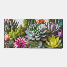 Gruppierung von Kakteen und sukkulenten Pflanze Schreibtischunterlage