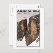 Gruppo del Sella - Nove und Dieci Postkarte (Vorne/Hinten)