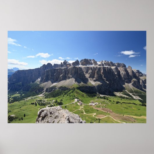Gruppo Sella und passo Gardena Poster (Vorne)