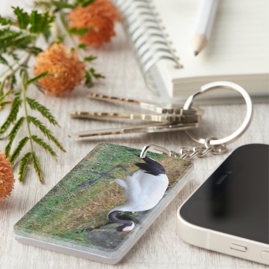 Grus japonensis schlüsselanhänger (Vorderseite rechts)