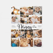 Gruscha Wir Liebe Sie hören Moderne FotoCollage Fleecedecke (Vorderseite)