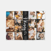 Gruscha Wir Liebe Sie hören Moderne FotoCollage Fleecedecke (Vorderseite (Horizontal))