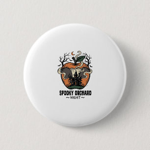 Grusel Apfel-Shirt Vintage Gruselige Obstgarten Na Button