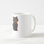 Grusel Cat Halloween Classic T - Shirt Kaffeetasse (VorderseiteRechts)