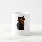 Grusel Cat Halloween Classic T - Shirt Kaffeetasse (Mittel)