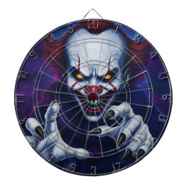 Grusel-Clown-Dartboard Dartscheibe
