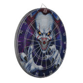 Grusel-Clown-Dartboard Dartscheibe (Vorderseite Links)