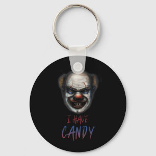 Grusel Clown Gruseliges Halloween-Shirt Habe Süßig Schlüsselanhänger