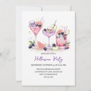 Grusel- Cocktailparty Halloween Einladung
