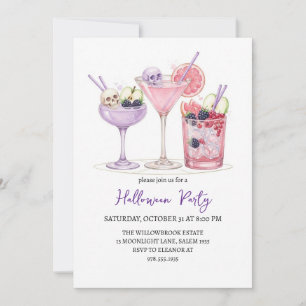 Grusel- Cocktailparty Halloween Einladung
